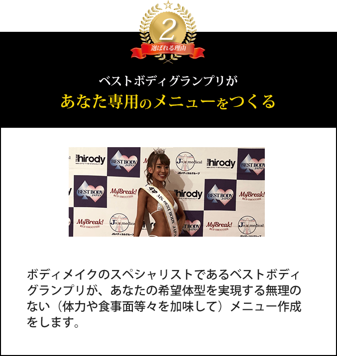 あなた専用のメニューをつくる