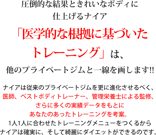 完全オーダーメイドメニューだから「痩せる」「継続できる」